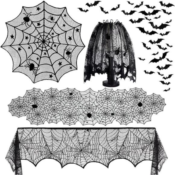 5-Pack Halloween Decorations - Indoor Spider Web - Picture 8 of 8